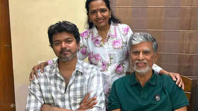 Vijay pays a visit to his parents as his father, SA Chandrasekhar,  undergoes surgery | Tamil Movie News - Times of India