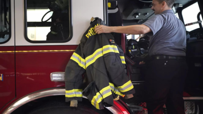 Firefighters fear the toxic industrial PFAS in the gear could be contributing to rising cancer cases