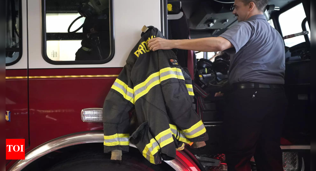 US Firefighters Firefighters fear the toxic industrial PFAS in the