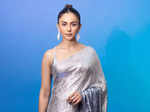 Rakul Preet Singh steals the limelight at an awards show in a silver metallic saree