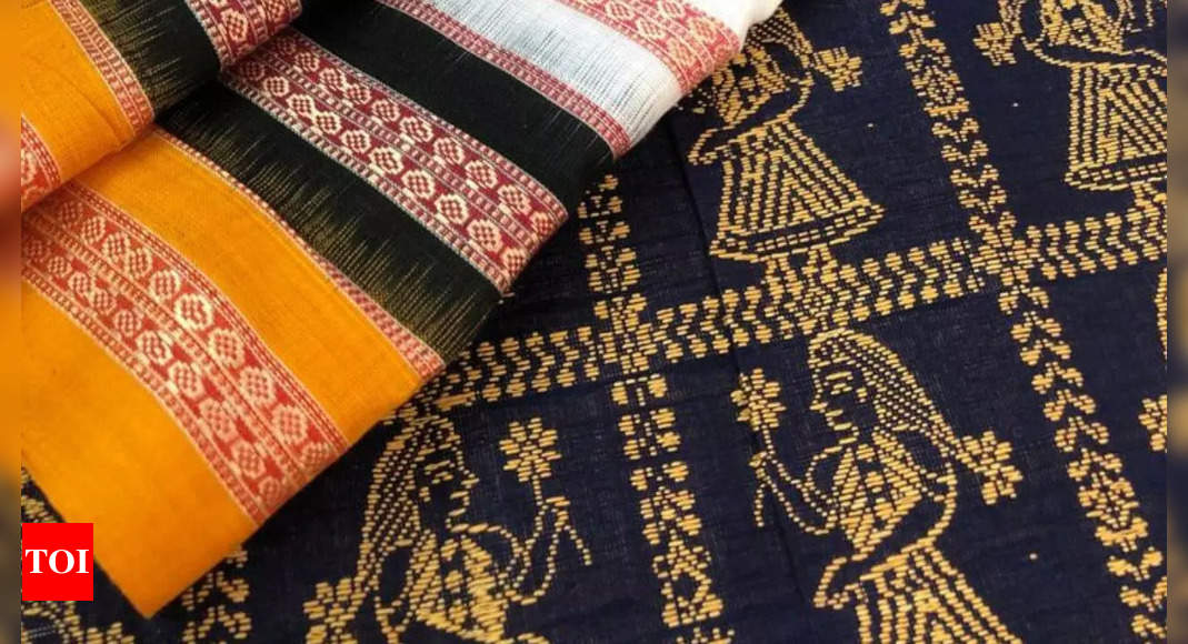 Deep-Mahogany Bomkai Saree from Odisha with Woven Contrast Paisley  Butta-Floral Pattern | Exotic India Art