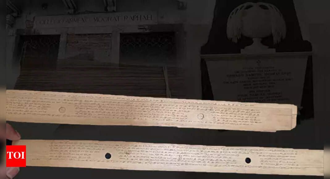 Tamil scroll scripts story of India, Italy, saint and swami India