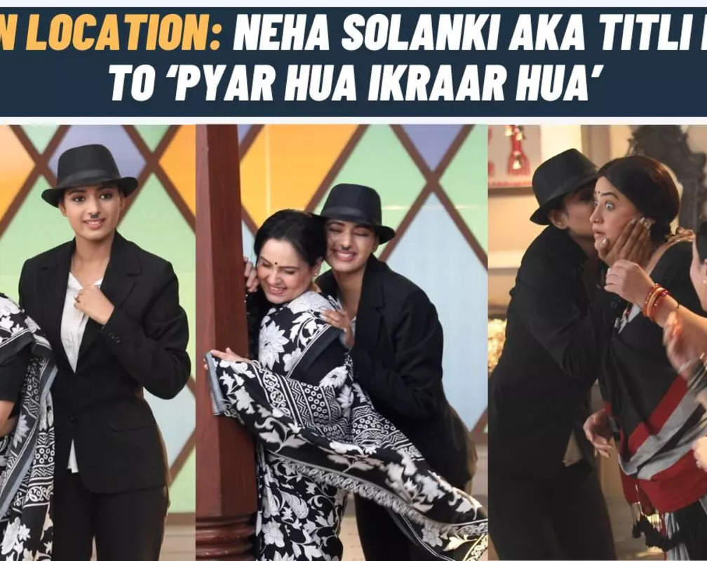 
Titli on location: Neha Solanki dresses as Raj Kapoor and dances to ‘Pyar Hua Ikraar Hua’
