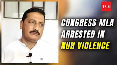 Nuh Violence: Congress MLA Mamman Khan arrested, section 144 imposed in the district