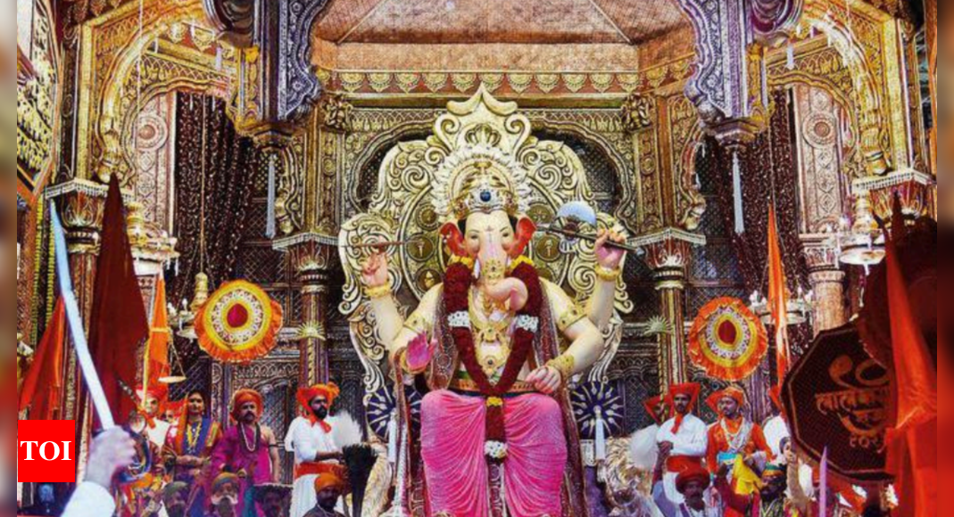 Mumbai Ganeshotsav 2023 First look of Lalbaugcha Raja unveiled