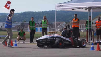 Students break world record with hand-built electric vehicle 'Mythen'