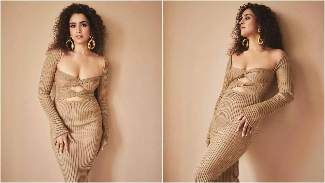So Expensive: Sanya Malhotra stunned in ribbed knit midi dress at