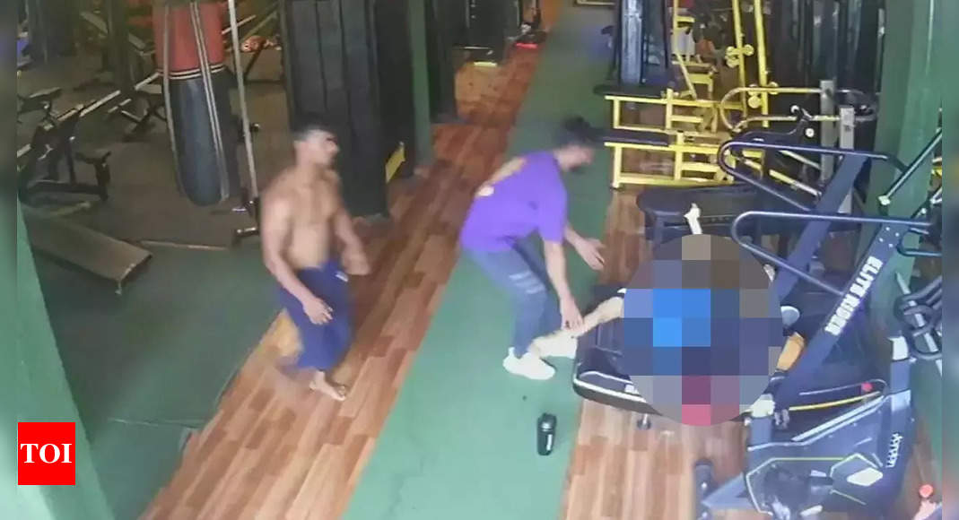 Caught on camera: Young man dies of heart attack while running on treadmill at Ghaziabad gym | Ghaziabad News