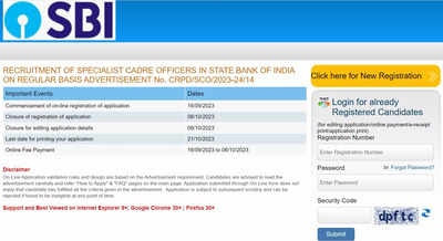 SBI SCO Registration 2023 begins at sbi.co.in, apply for 439 Manager & other posts here