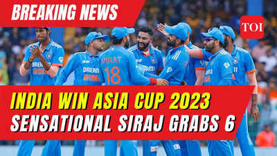 IND vs SRI LANKA ASIA CUP 2023 FINAL: India lifts Asia Cup after 5 years, Sri Lanka all out at 50