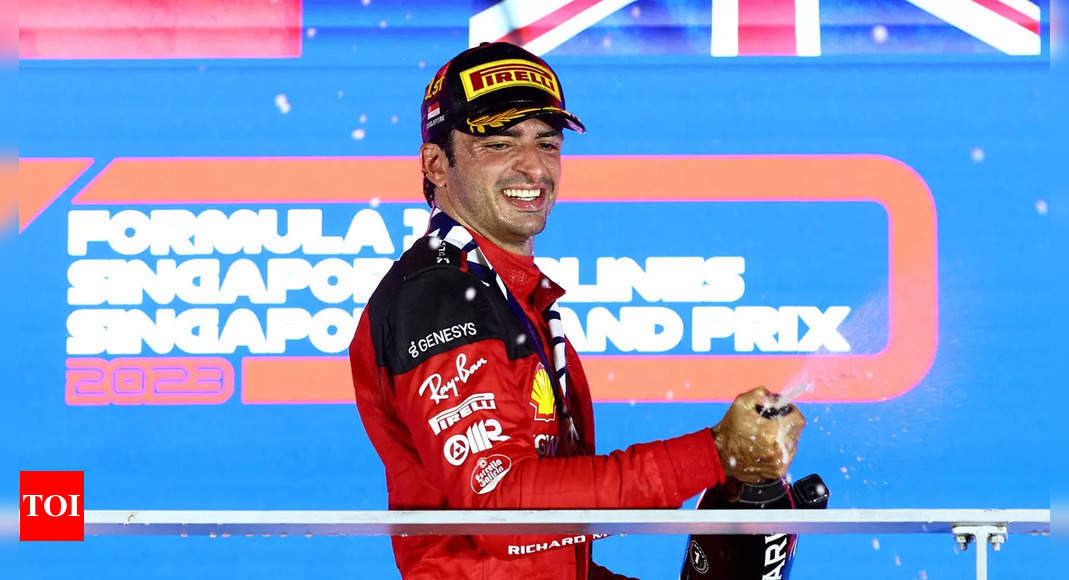 Formulation 1: Carlos Sainz claims thrilling victory in Singapore Grand Prix | Racing Information – Occasions of India