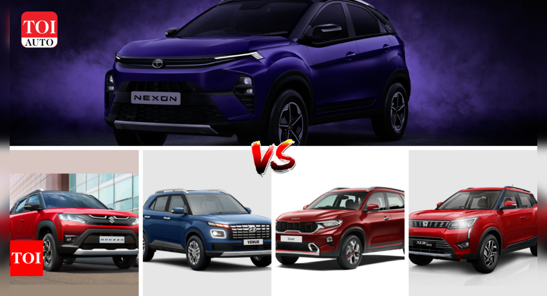 2023 Tata Nexon vs Brezza vs Venue vs Sonet vs XUV300: Price, specs compared