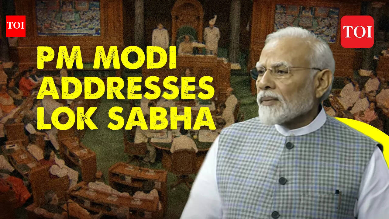 PM Modi begins address in Lok Sabha as special session of Parliament ...
