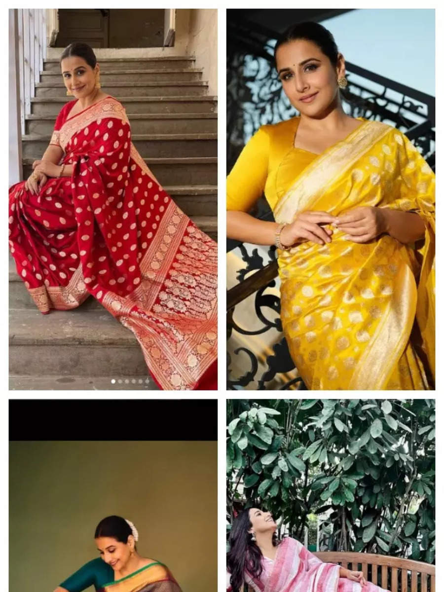 Festive Wear Saree Inspo, Courtesy Vidya Balan | Times Of India