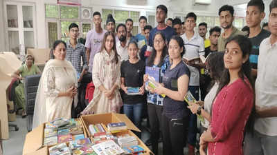 A book donation drive promoting literacy in Gurgaon