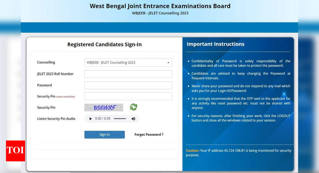 WB JELET Counselling 2023: Round 2 seat allotment result out at wbjeeb ...