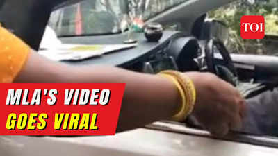 Viral video: Another congress MLA's video goes viral, caught engaged in illegal money collection