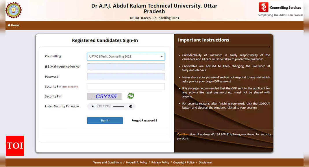 AKTU UPTAC 2023: Round 1 seat allotment results released for B.Tech and B.Arch