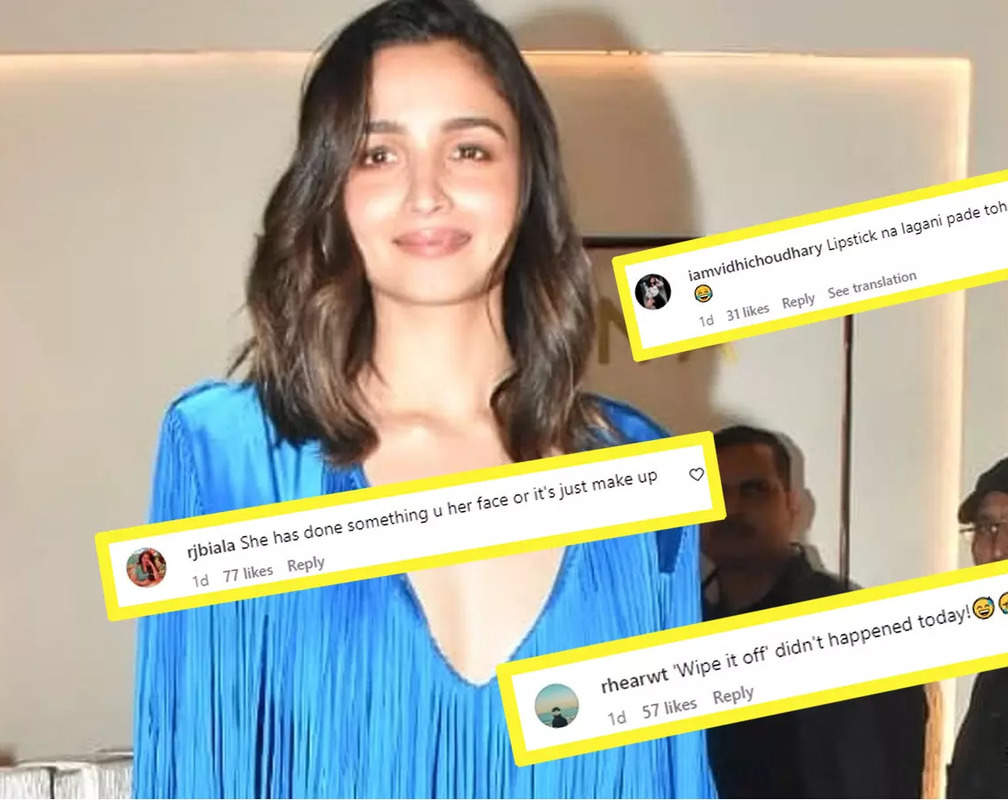 
Alia Bhatt gets trolled for wearing BRIGHT lipstick at Akanksha Ranjan Kapoor’s birthday bash; netizens recall Ranbir Kapoor’s comment
