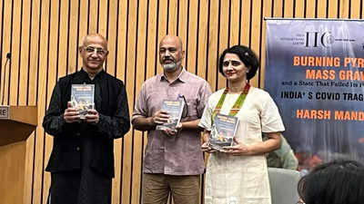 Activist-author Harsh Mander's new book 'Burning Pyres, Mass Graves and a State That Failed Its People' released in New Delhi