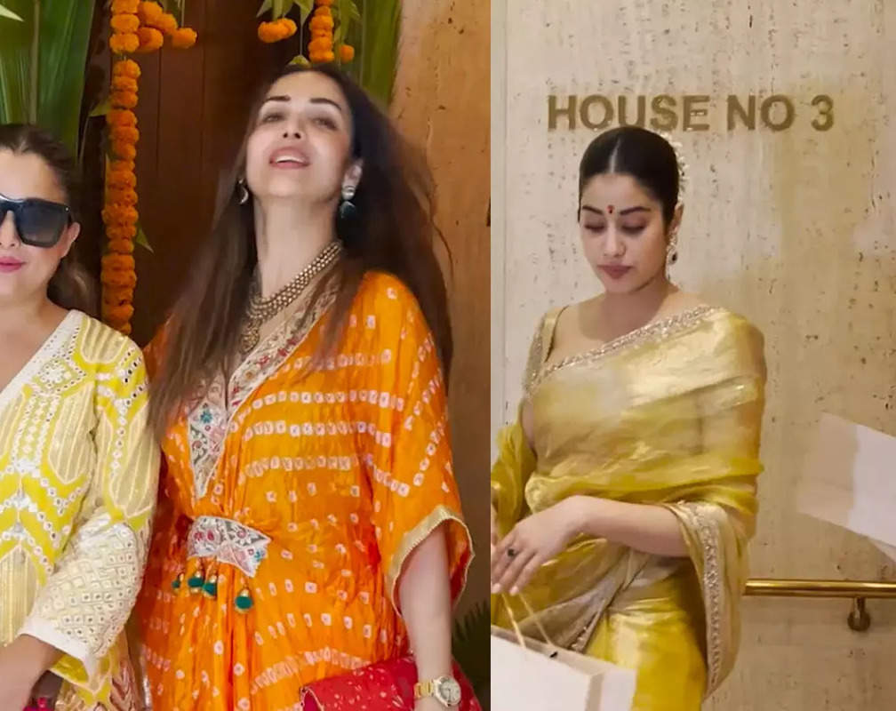 
Ganesh Chaturthi 2023: Sisters Janhvi Kapoor-Khushi Kapoor and Malaika Arora-Amrita Arora visit Manish Malhotra's house to seek Bappa's blessings
