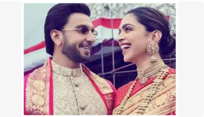 Ganesh Chaturthi 2023: Deepika Padukone and Ranveer Singh can't stop smiling as they wish their fans, dressed in festive wear: see inside