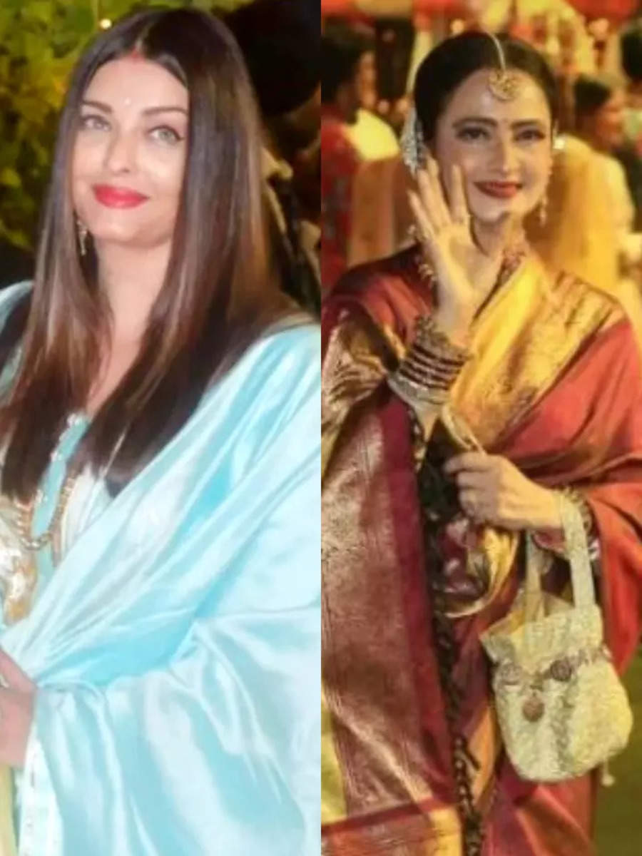 Aishwarya Rai Bachchan To Rekha: Who Wore What To Ambanis' Ganesh ...