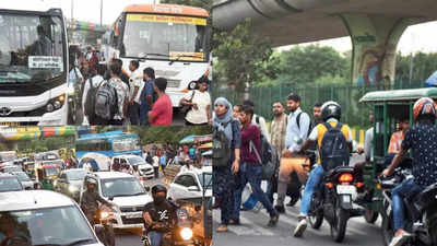 Noida: Buses, autos don’t fall in line, traffic bears the brunt here