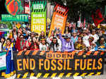 New York climate activists urge UN to take action with stirring demonstration