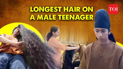 Longest hair on a living male teenager! Uttar Pradesh Teen shatters Guinness World Record