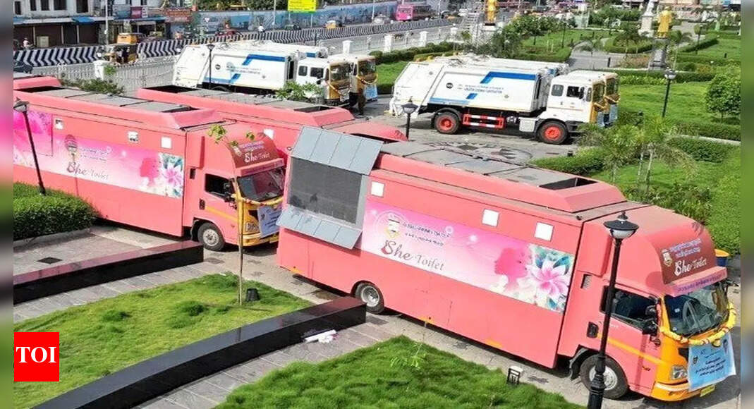 Chennai Corporation launches 15 ladies mobile toilets Chennai News