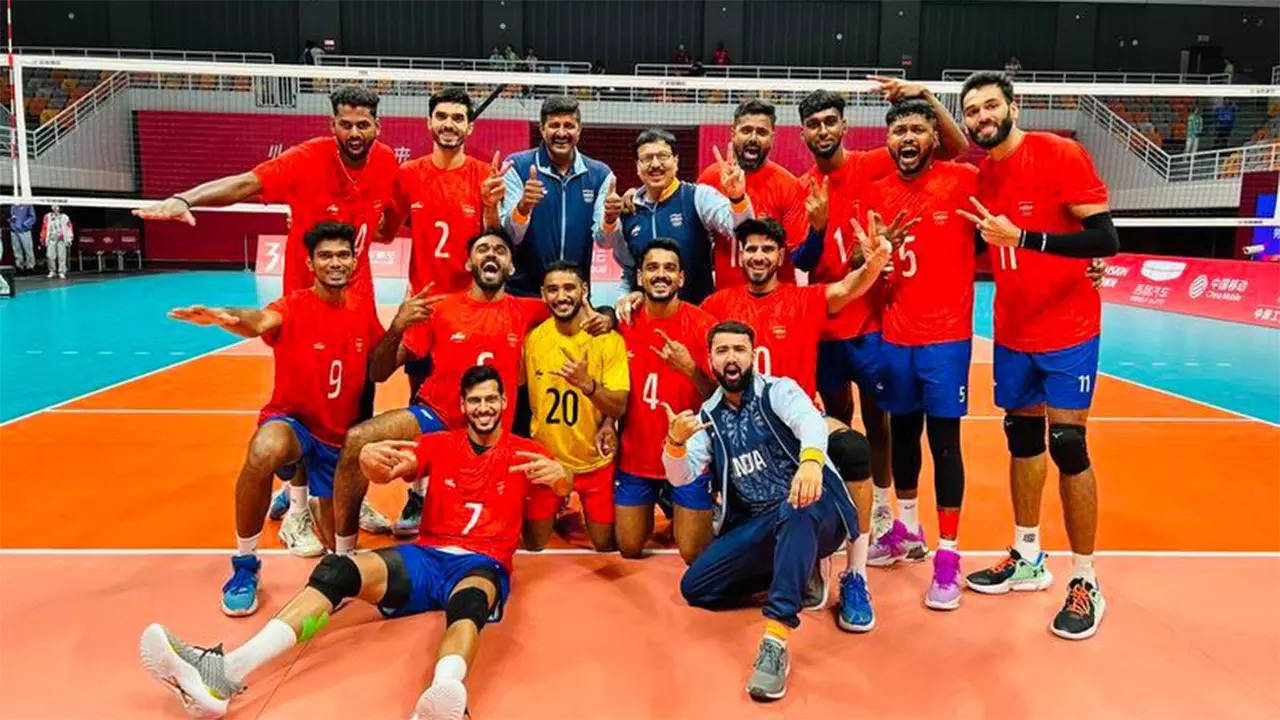 Asian Games India mens volleyball team stuns South Korea 3-2 to reach knockout round Asian Games 2023 News