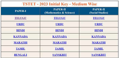 TS TET 2023 answer key released at tstet.cgg.gov.in, download link here