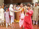 ​Shilpa Shetty and Raj Kundra celebrate Ganpati Visarjan in high spirits, grooving to dhol rhythms​