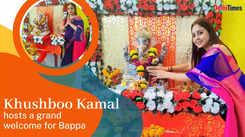 Khushboo Kamal welcomes Bappa at her home