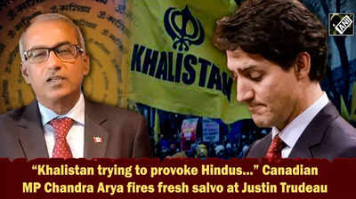 “Khalistan trying to provoke Hindus…” Canadian MP Chandra Arya fires fresh salvo at Justin Trudeau