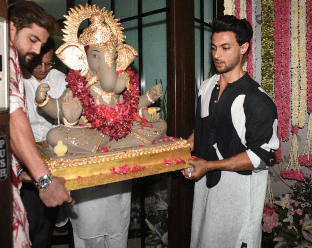 
Celebs attend Arpita Khan and Aayush Sharma’s Ganesh Chaturthi celebrations
