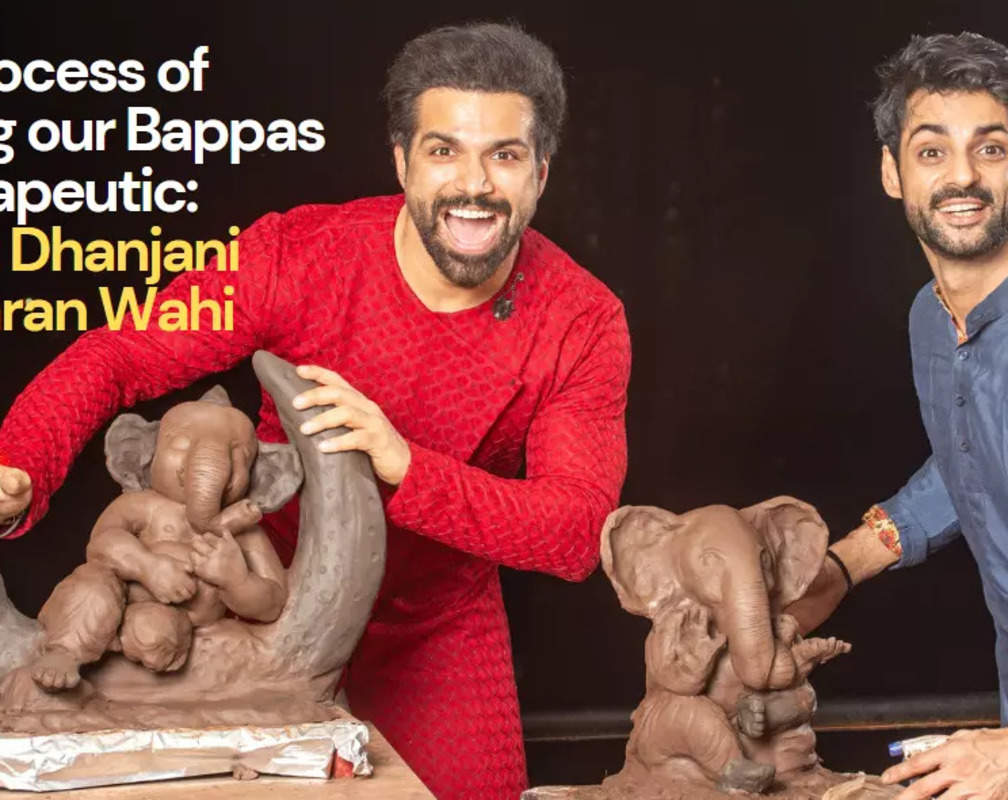 
Rithvik Dhanjani and Karan Wahi:The process of making our Bappas is therapeutic
