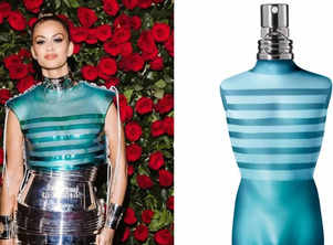 Natasha Poonawalla turns into a perfume bottle
