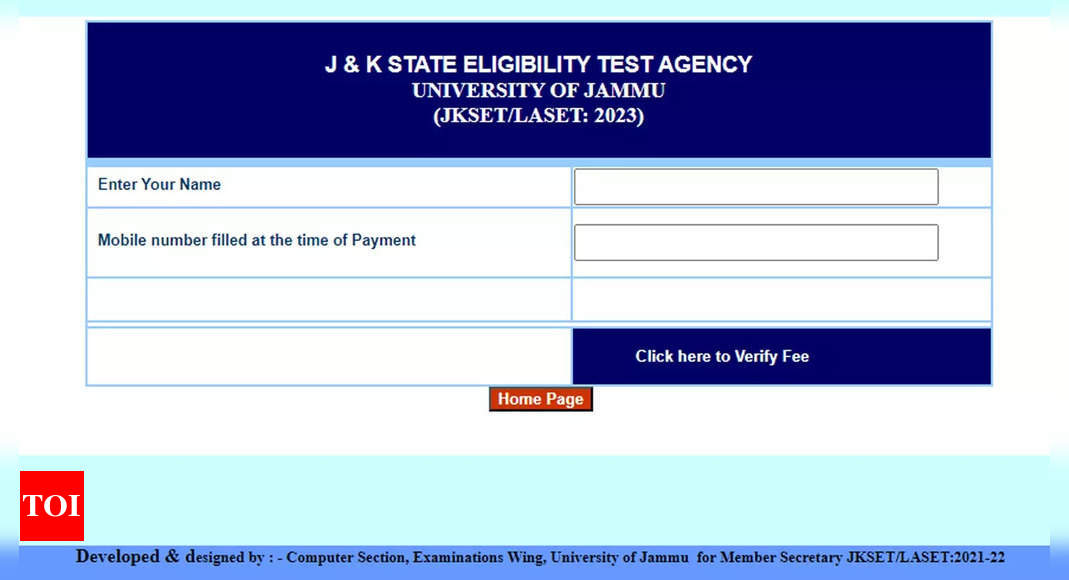 JKSET 2023 Admit Card released on jujkset.in; download here