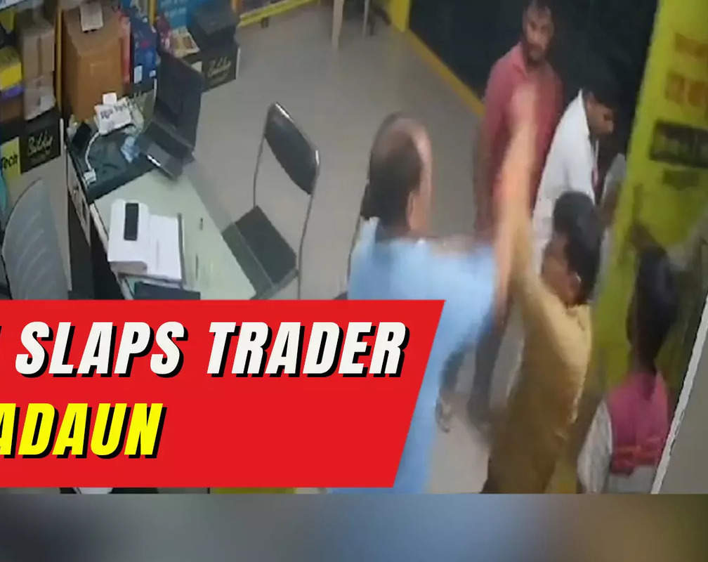 
CCTV: Sub-Divisional Magistrate slaps trader in UP's Badaun district
