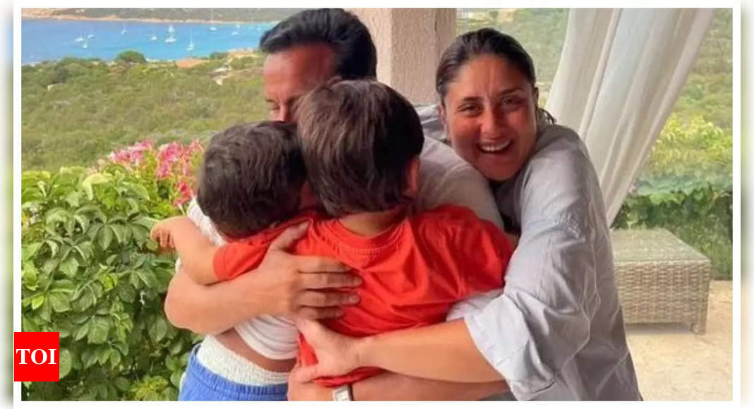 THIS photo of Kareena Kapoor and Saif Ali Khan hugging their boys Taimur and Jehangir is the sweetest thing you will see on the internet today