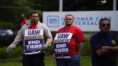 Auto workers expand their strike to 38 locations in 20 states. Biden plans visit to show support