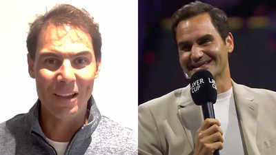 Watch: Crowds burst into laughter after Roger Federer's response to Rafael Nadal's query