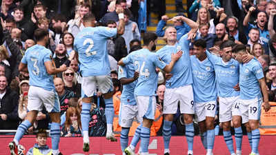 Manchester City Beat Nottingham Forest 2-0 Despite Rodri Red Card ...