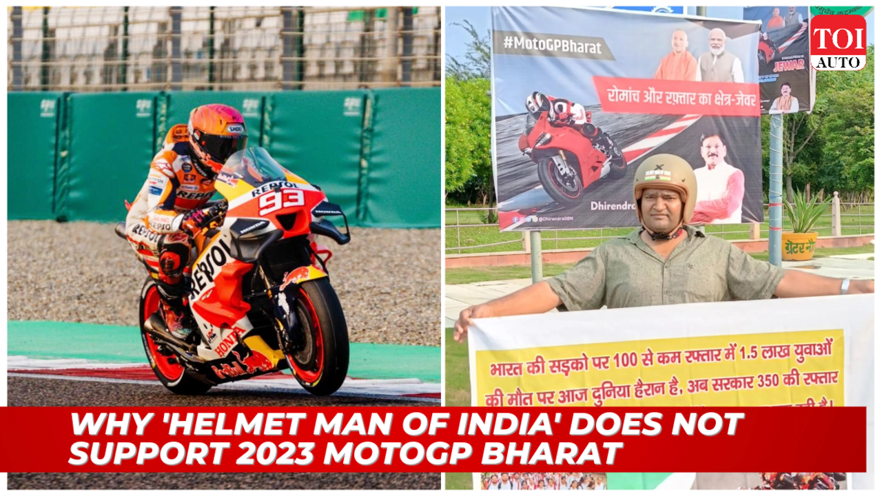 Helmet Man of India criticises MotoGP Bharat, questions impact on young riders