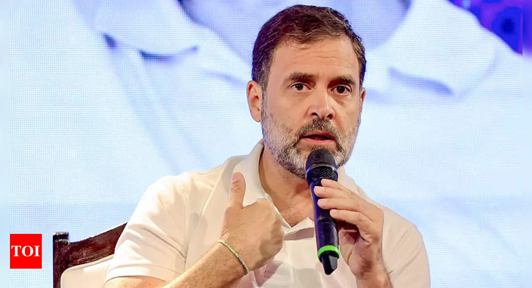 Congress will win Chhattisgarh, MP, Telangana; strongly placed in Rajasthan: Rahul Gandhi | India News – Times of India