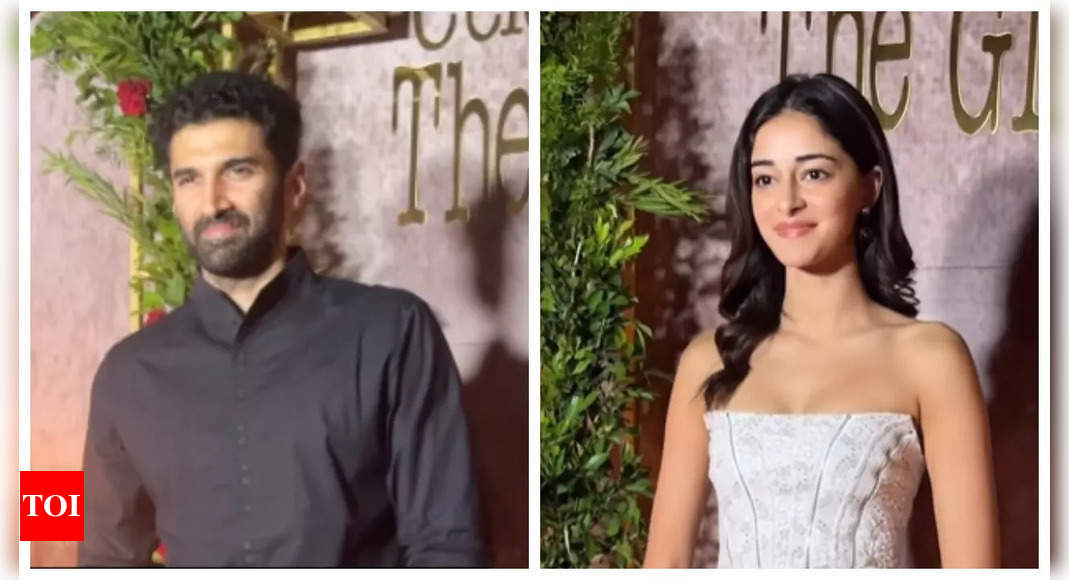 Aditya Roy Kapur and Ananya Panday attend producer Aman Gill's wedding ...