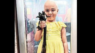 5-yr-old Tripura girl donates hair to Maha cancer patient