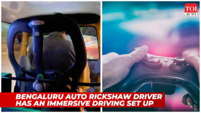 Viral: Bengaluru auto rickshaw driver fits gaming seat! Redefines immersive gaming